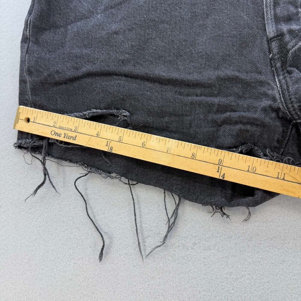 Levi's 501XX Shorts Women's 32 (14) Black 2.5" Short Button Fly Classic Raw Hem - Picture 12 of 13